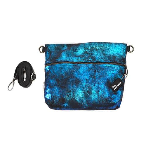 Blue Glitter Side Bag