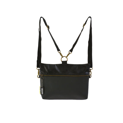 Shiny Black And Black Big Bag