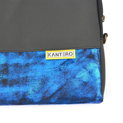 Blue and Black Glitter Case