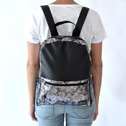 Polished Silver Backpack