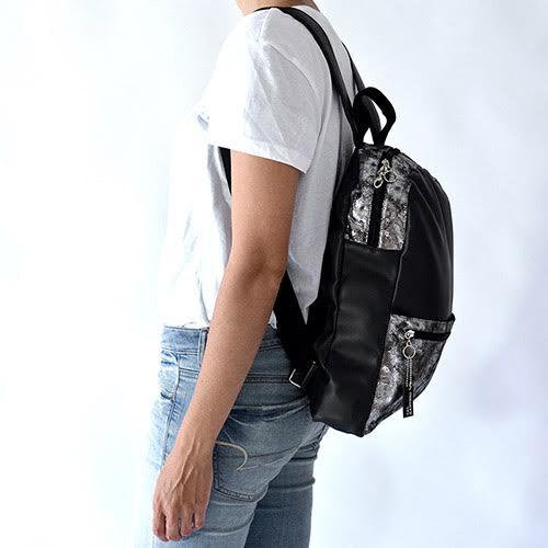 Polished Silver Backpack