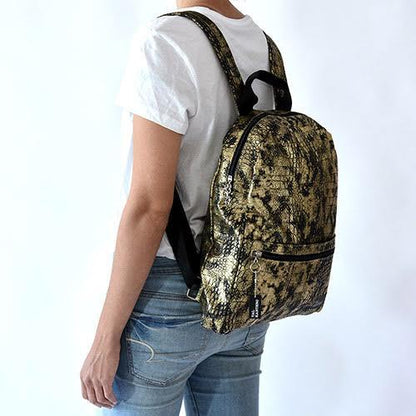 Gold Snake Backpack