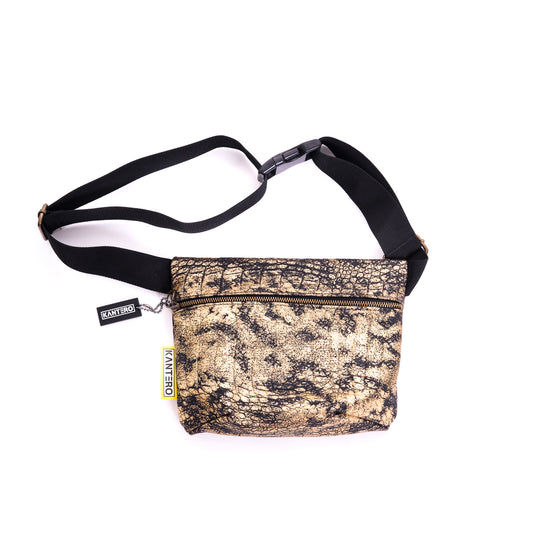 Gold snake fanny pack