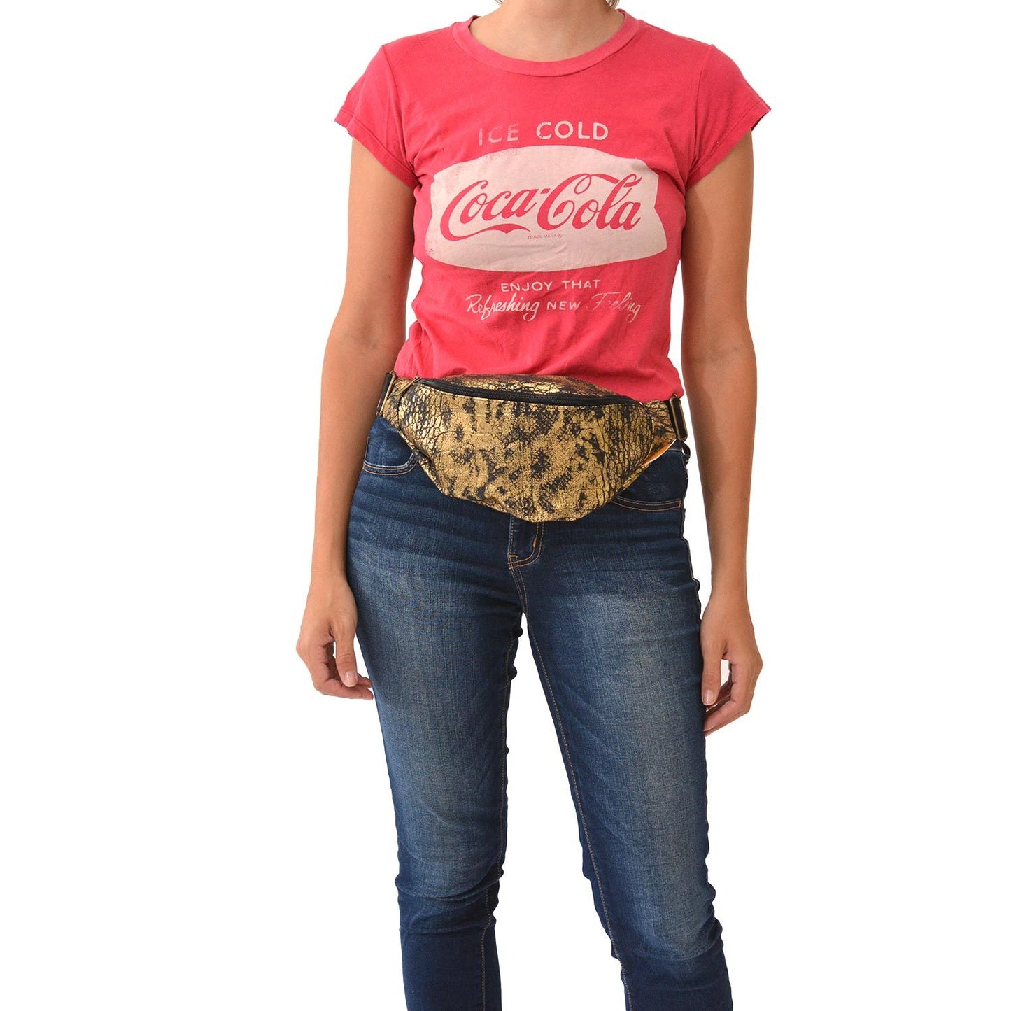 Gold Snake Fanny Pack