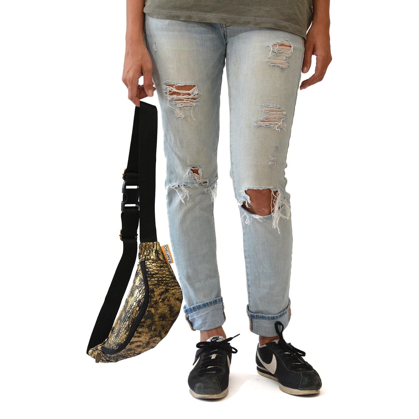 Gold Snake Fanny Pack