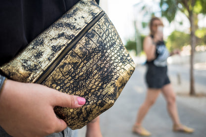 Gold snake fanny pack